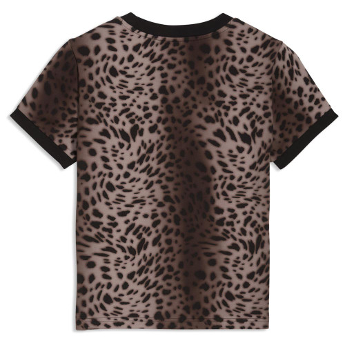 Puma Γυναικεία κοντομάνικη μπλούζα Essentials Graphics Leo Luxe Bedazzled Slim Tee